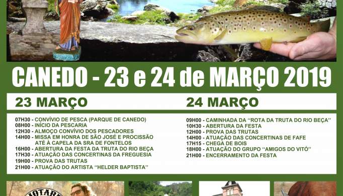Canedo recebe a 6ª edição da Festa da Truta do Rio Beça