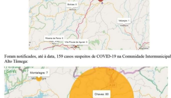 COVID-19:Treze passou a ser o número de casos confirmado no Alto Tâmega