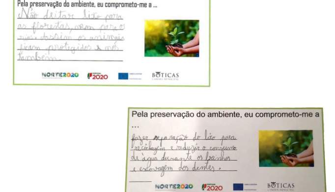 BOTICAS: Crianças desafiadas a escrever mensagens de boas práticas ambientais