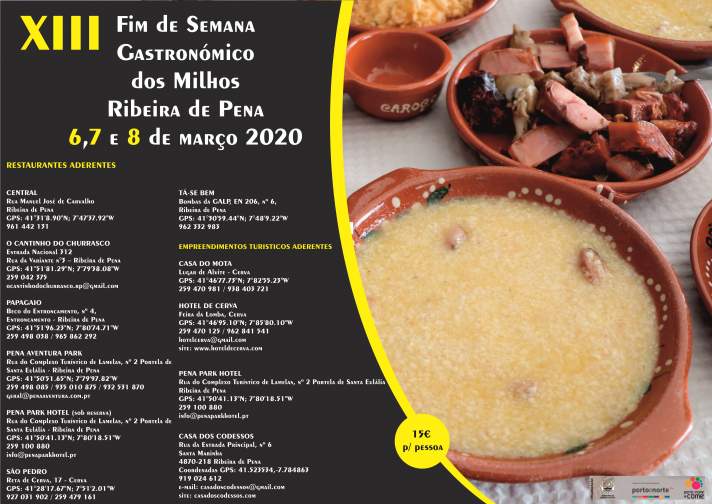 RIBEIRA DE PENA: Os milhos vão ser Reis