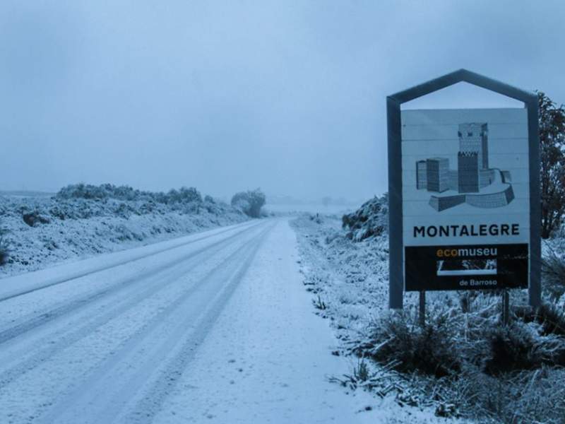 Queda de neve em Boticas e Montalegre obriga ao encerramento de escolas